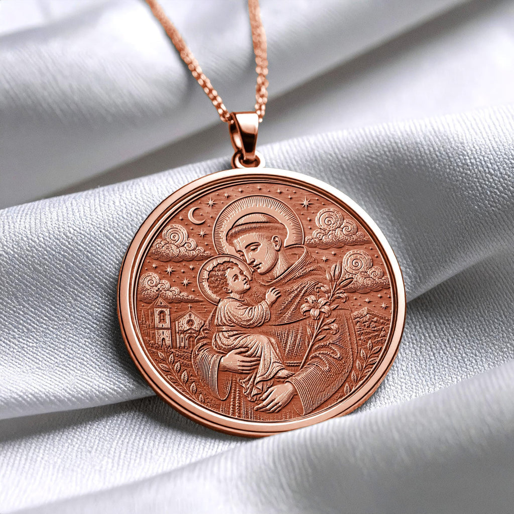 Saint Anthony Pendant Necklace – Faith, Miracles & Divine Guidance