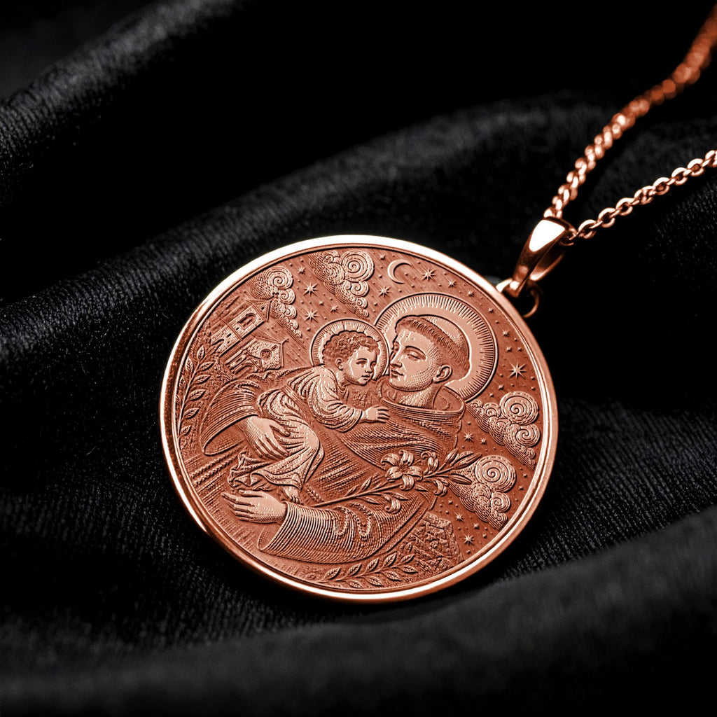 Saint Anthony Pendant Necklace – Faith, Miracles & Divine Guidance