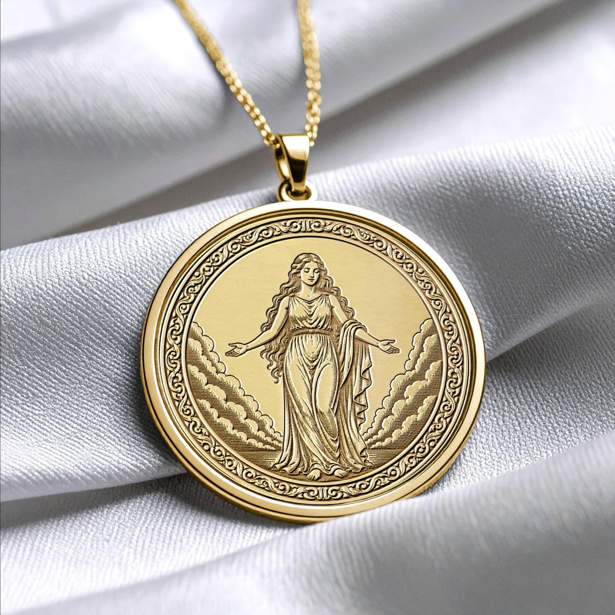 Aurae Pendant Necklace – Wind, Freedom & Ethereal Grace