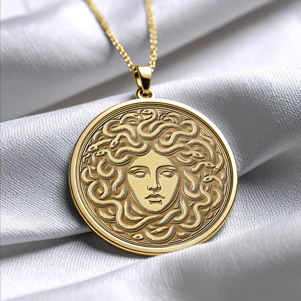 Medusa Pendant Necklace – Protection, Power & Divine Feminine Energy