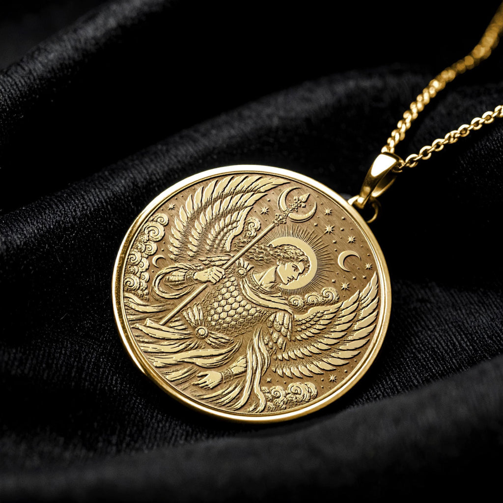 Archangel Ariel Pendant Necklace – Strength, Abundance & Sacred Nature