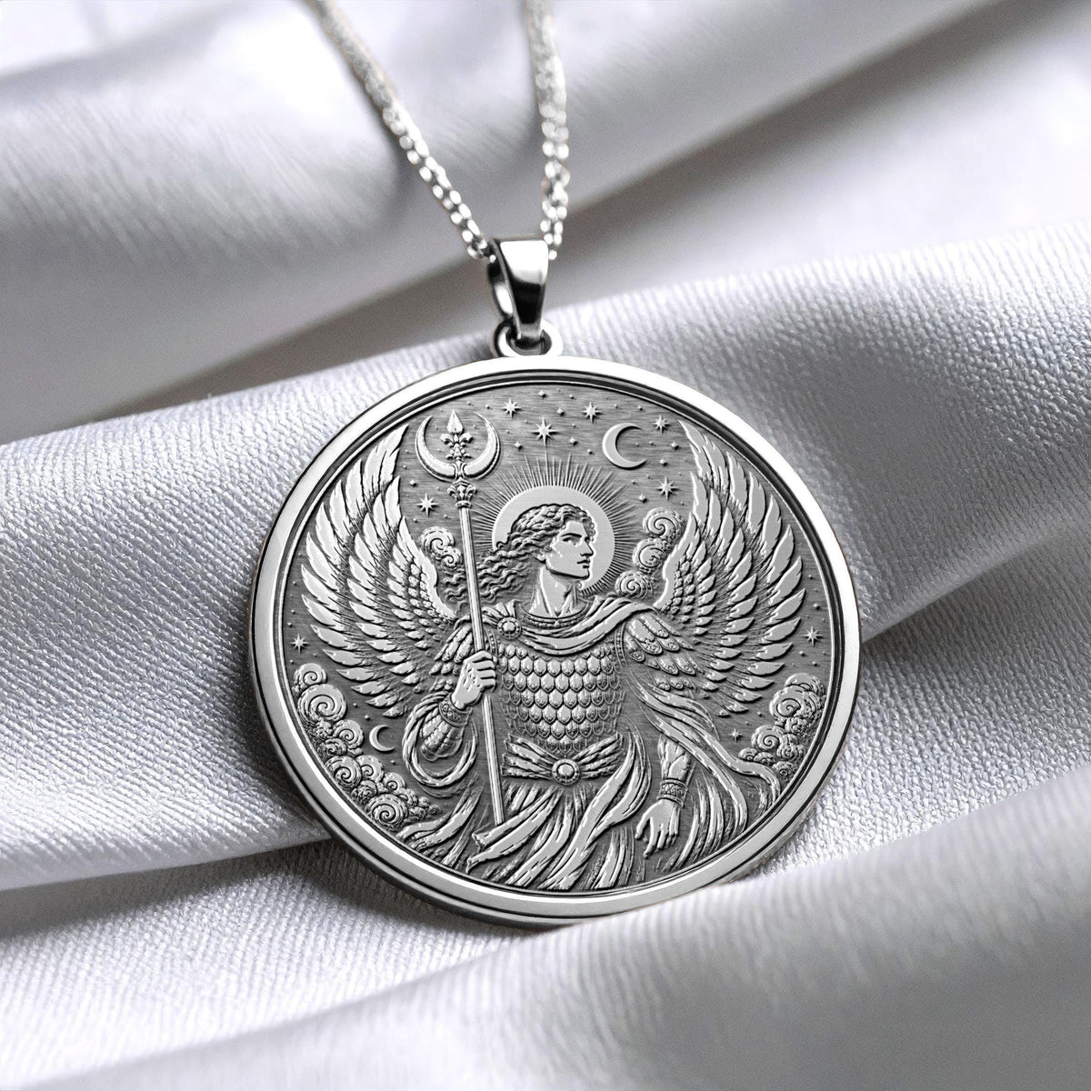 Archangel Ariel Pendant Necklace – Strength, Abundance & Sacred Nature