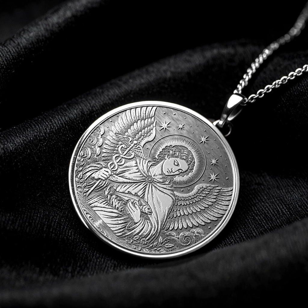 Archangel Raphael Pendant Necklace – Healing, Protection & Divine Guidance