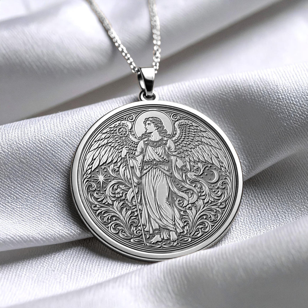 Archangel Ariel Pendant Necklace – Courage, Nature & Divine Guidance