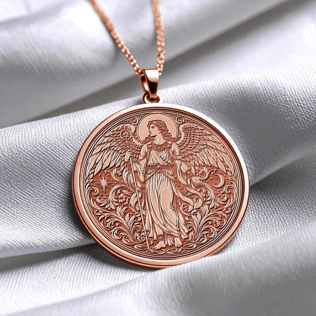 Archangel Ariel Pendant Necklace – Courage, Nature & Divine Guidance