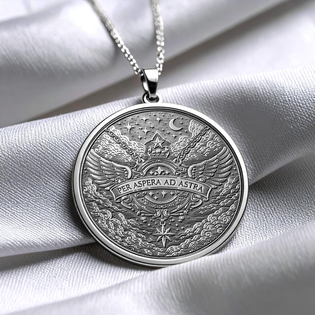 Per Aspera Ad Astra Pendant Necklace – Perseverance, Hope & Reaching the Stars