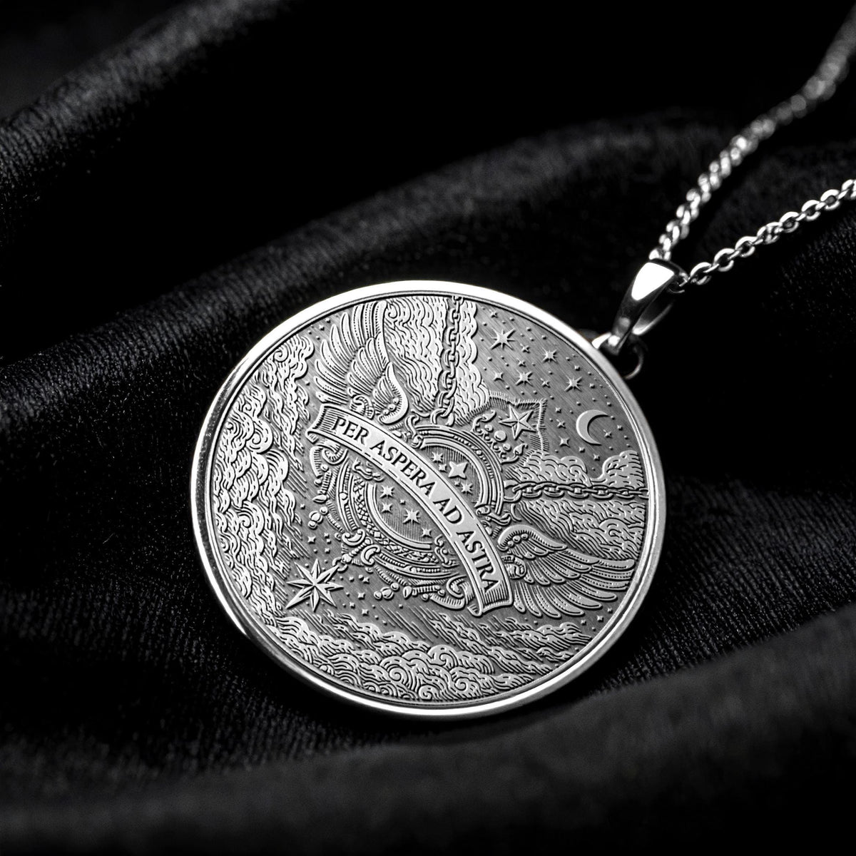 Per Aspera Ad Astra Pendant Necklace – Perseverance, Hope & Reaching the Stars