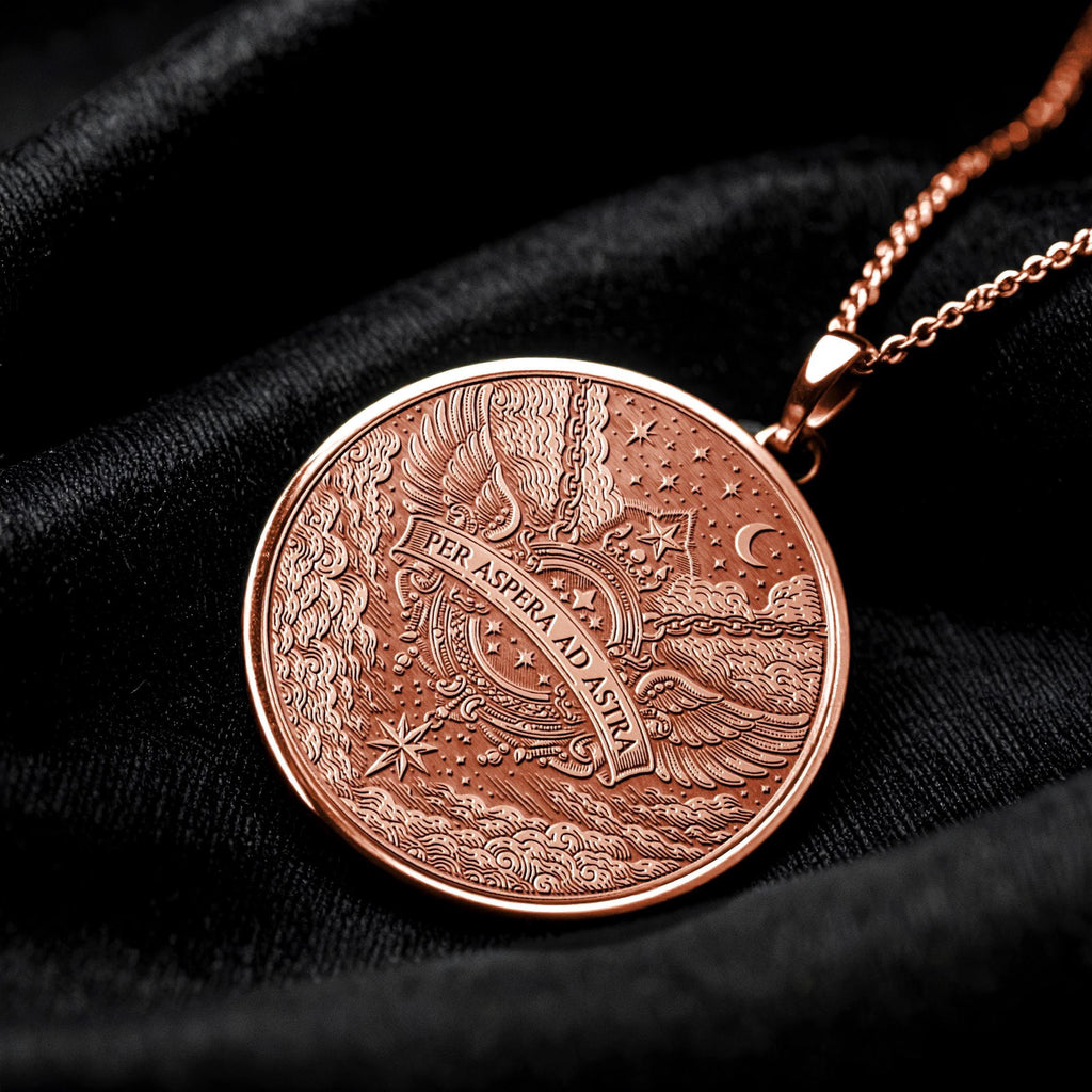 Per Aspera Ad Astra Pendant Necklace – Perseverance, Hope & Reaching the Stars