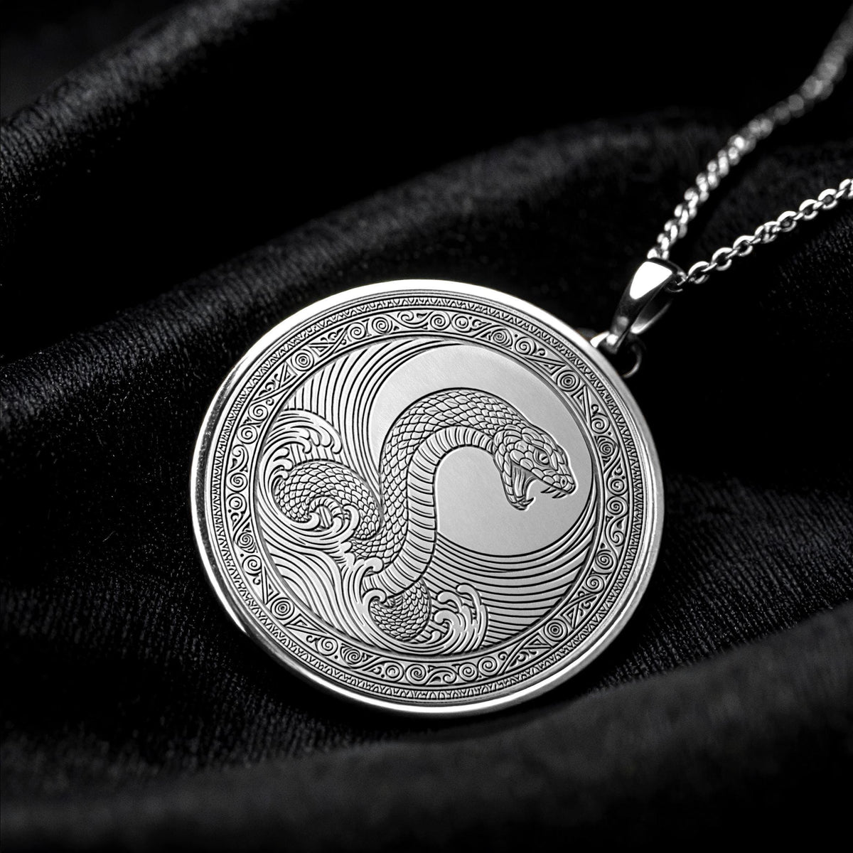 Jörmungandr Pendant Necklace – Power, Destiny & Norse Strength
