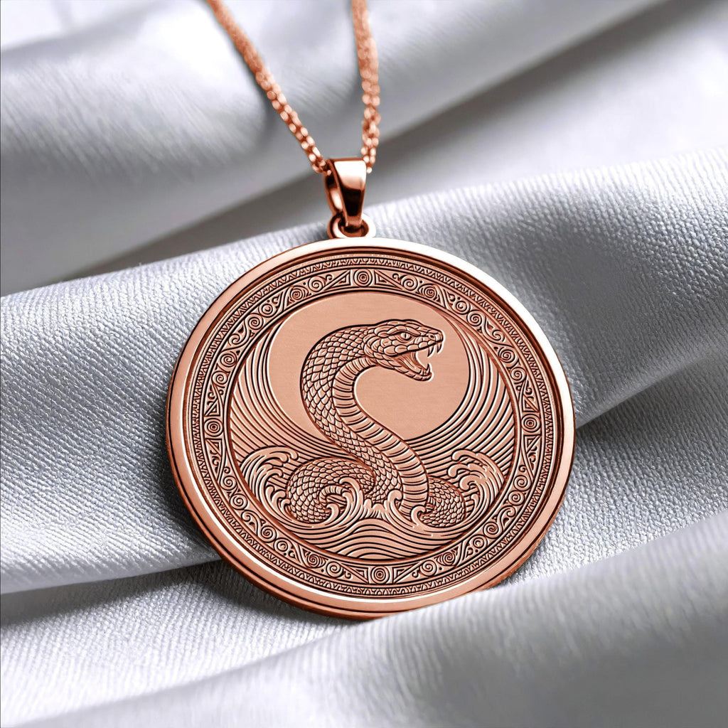 Jörmungandr Pendant Necklace – Power, Destiny & Norse Strength