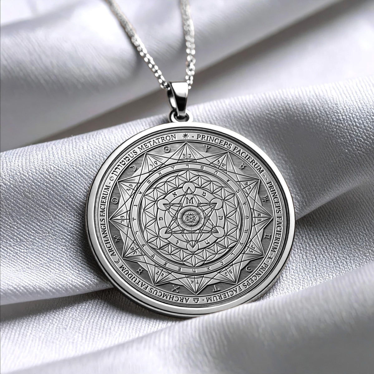 Metatron Sigil Pendant Necklace – Sacred Geometry, Protection & Divine Wisdom