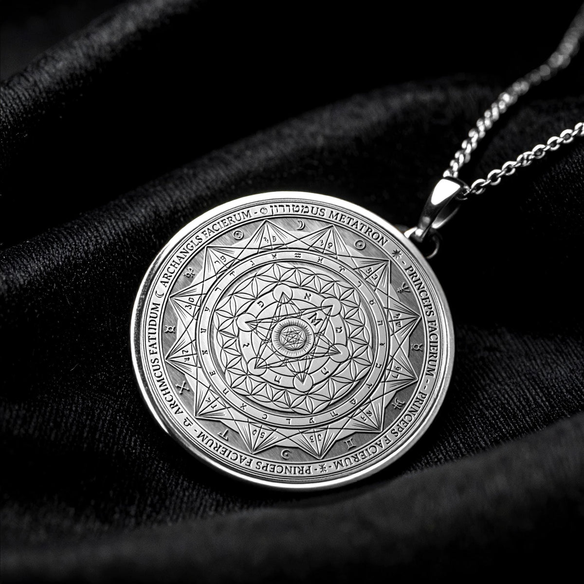 Metatron Sigil Pendant Necklace – Sacred Geometry, Protection & Divine Wisdom