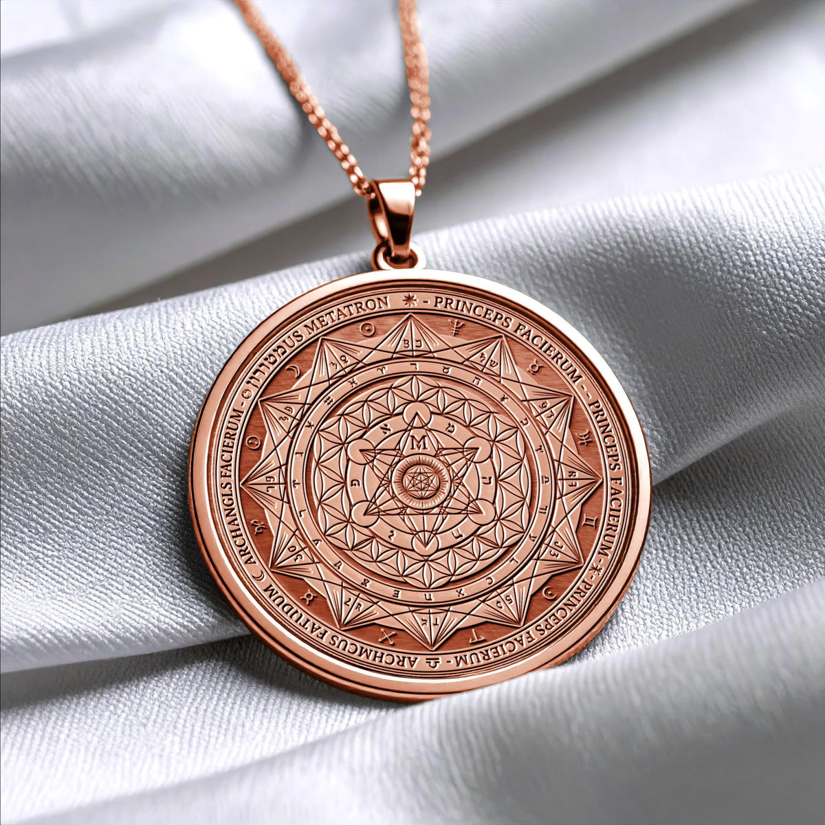 Metatron Sigil Pendant Necklace – Sacred Geometry, Protection & Divine Wisdom