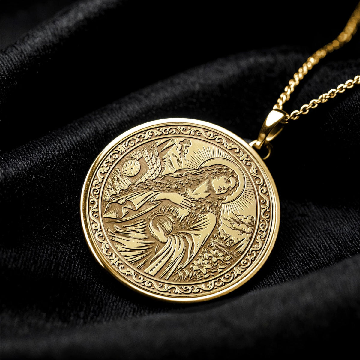 Saint Mary Magdalene Pendant Necklace – Faith, Hope & Sacred Devotion