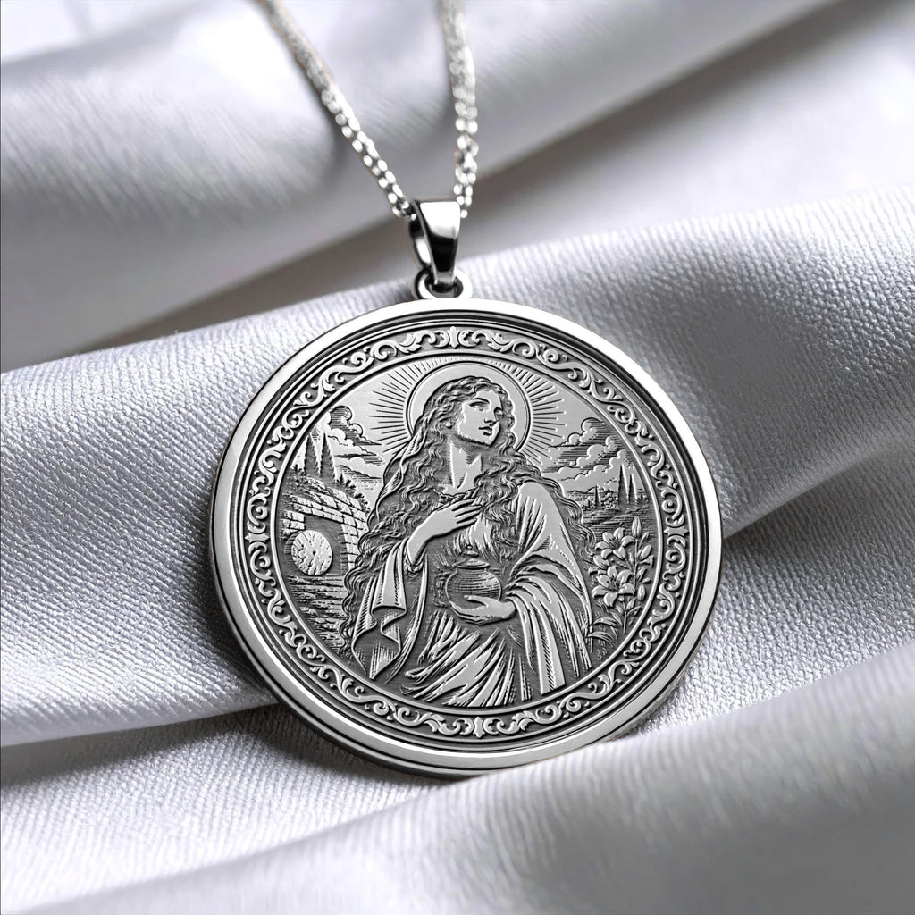 Saint Mary Magdalene Pendant Necklace – Faith, Hope & Sacred Devotion