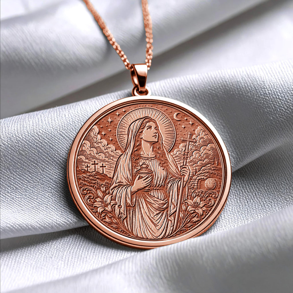 Saint Mary Magdalene Pendant Necklace – Devotion, Grace & Spiritual Renewal