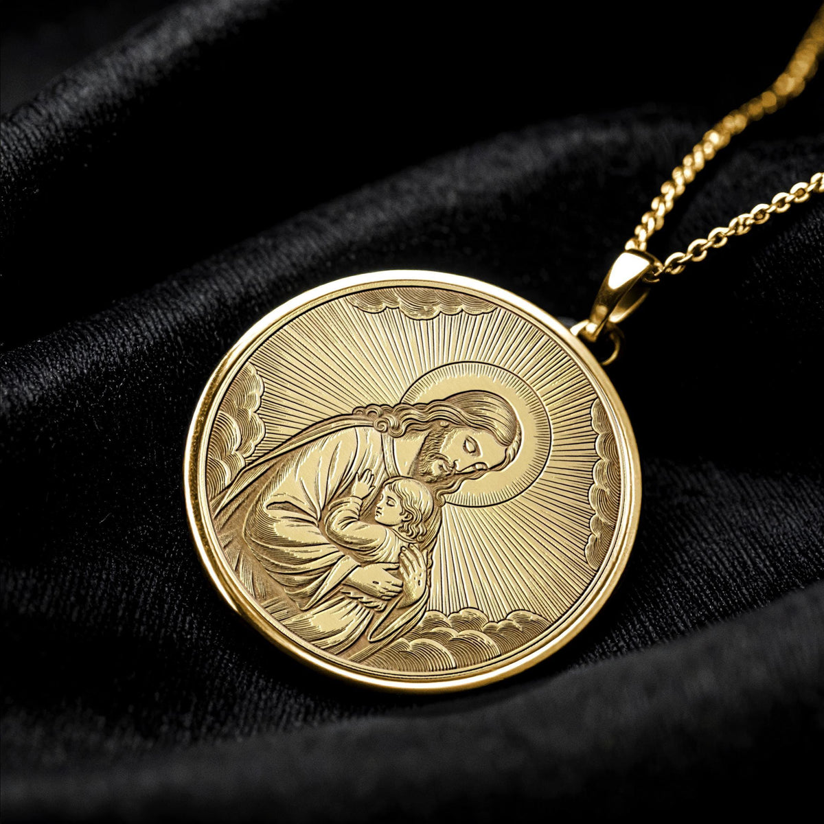 Jesus Pendant Necklace – Faith, Hope & Eternal Love