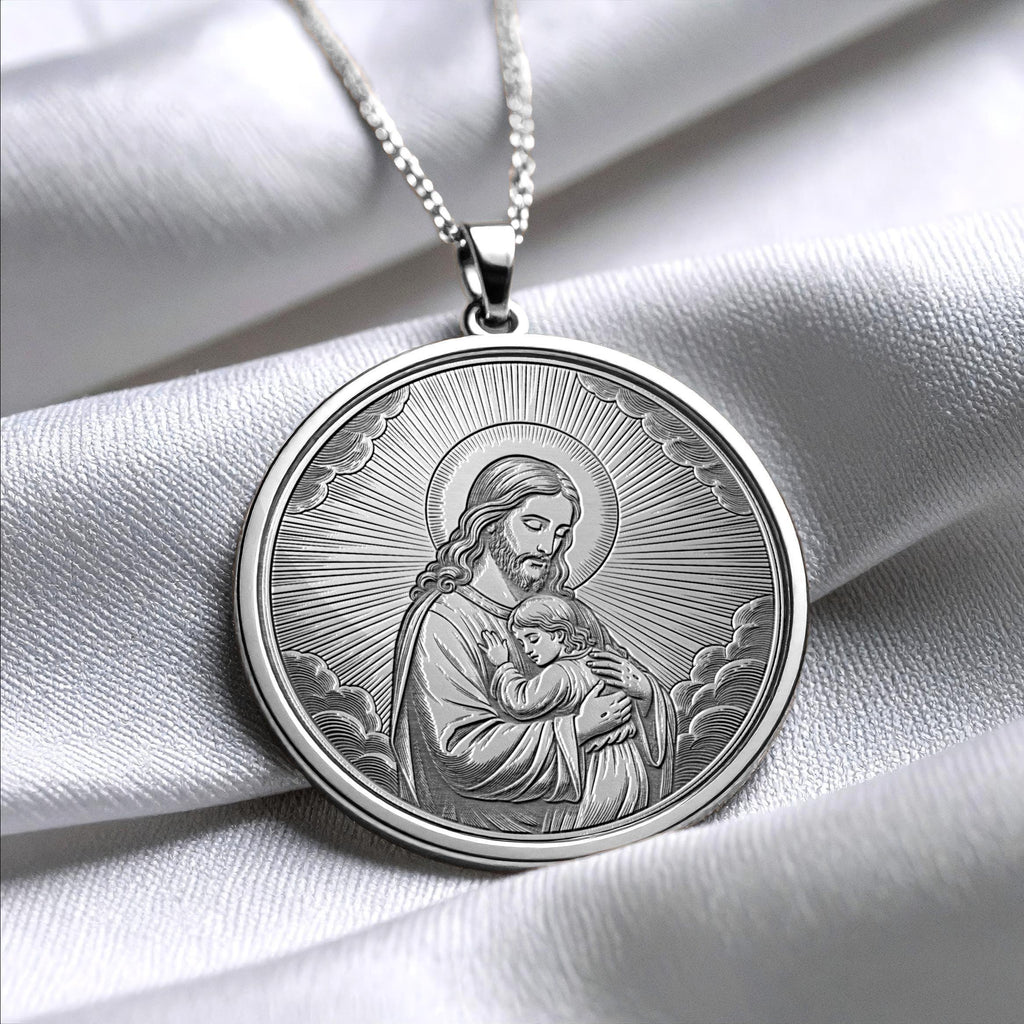 Jesus Pendant Necklace – Faith, Hope & Eternal Love