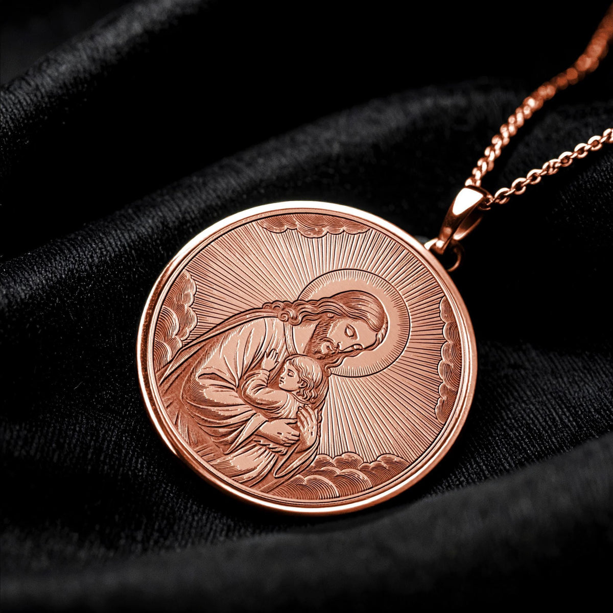 Jesus Pendant Necklace – Faith, Hope & Eternal Love