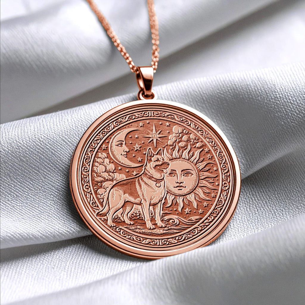 German Shepherd Pendant Necklace – Loyalty, Protection & Courage