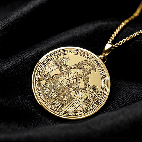Achilles and Patroclus Pendant Necklace – Brotherhood, Loyalty & Legendary Love