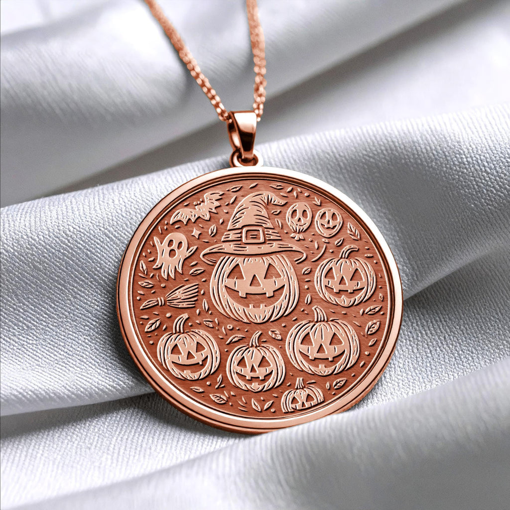 Spooky Halloween Pendant Necklace – Mystery, Magic & Midnight Vibes