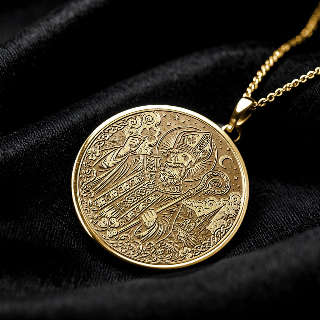 Saint Patrick Pendant Necklace – Luck, Faith & Celtic Spirit