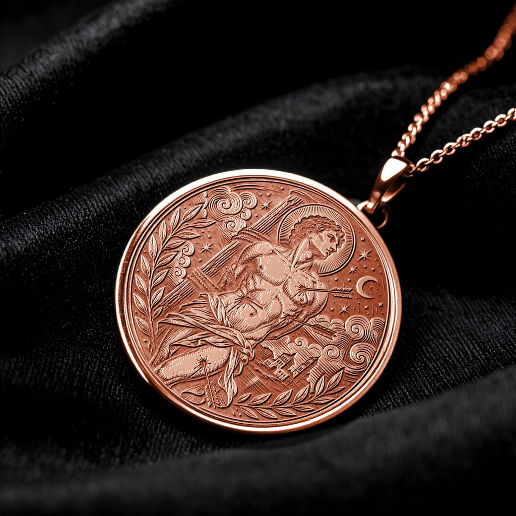 Saint Sebastian Pendant Necklace – Courage, Protection & Unbreakable Faith