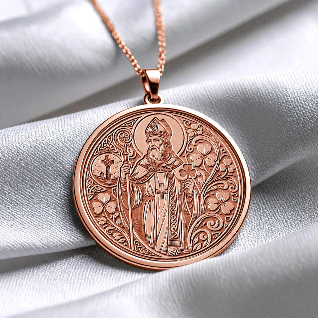 Saint Patrick Pendant Necklace – Faith, Protection & Irish Heritage
