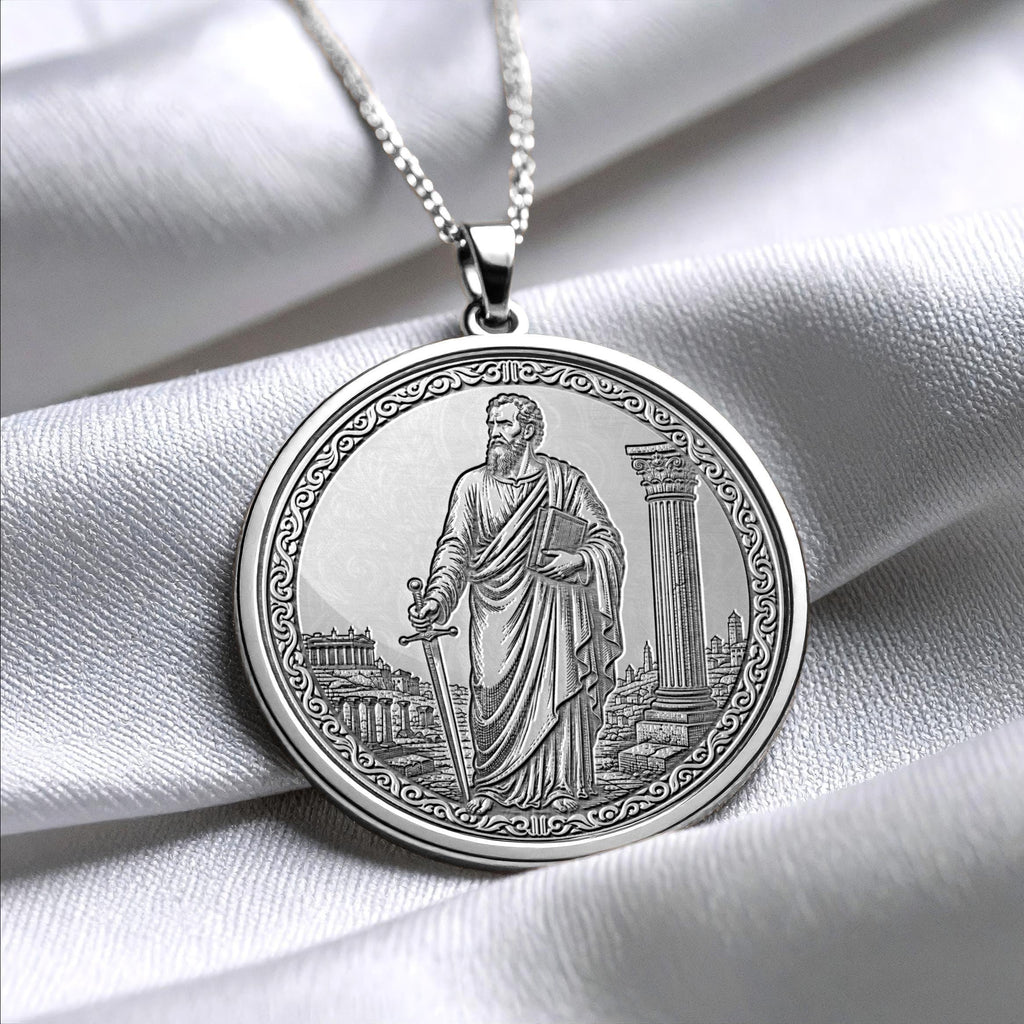 Saint Paul Pendant Necklace – Devotion, Courage & Divine Purpose