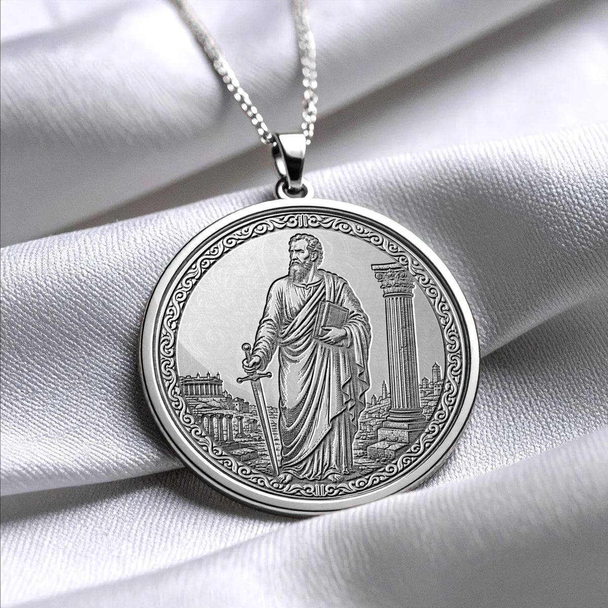 Saint Paul Pendant Necklace – Devotion, Courage & Divine Purpose