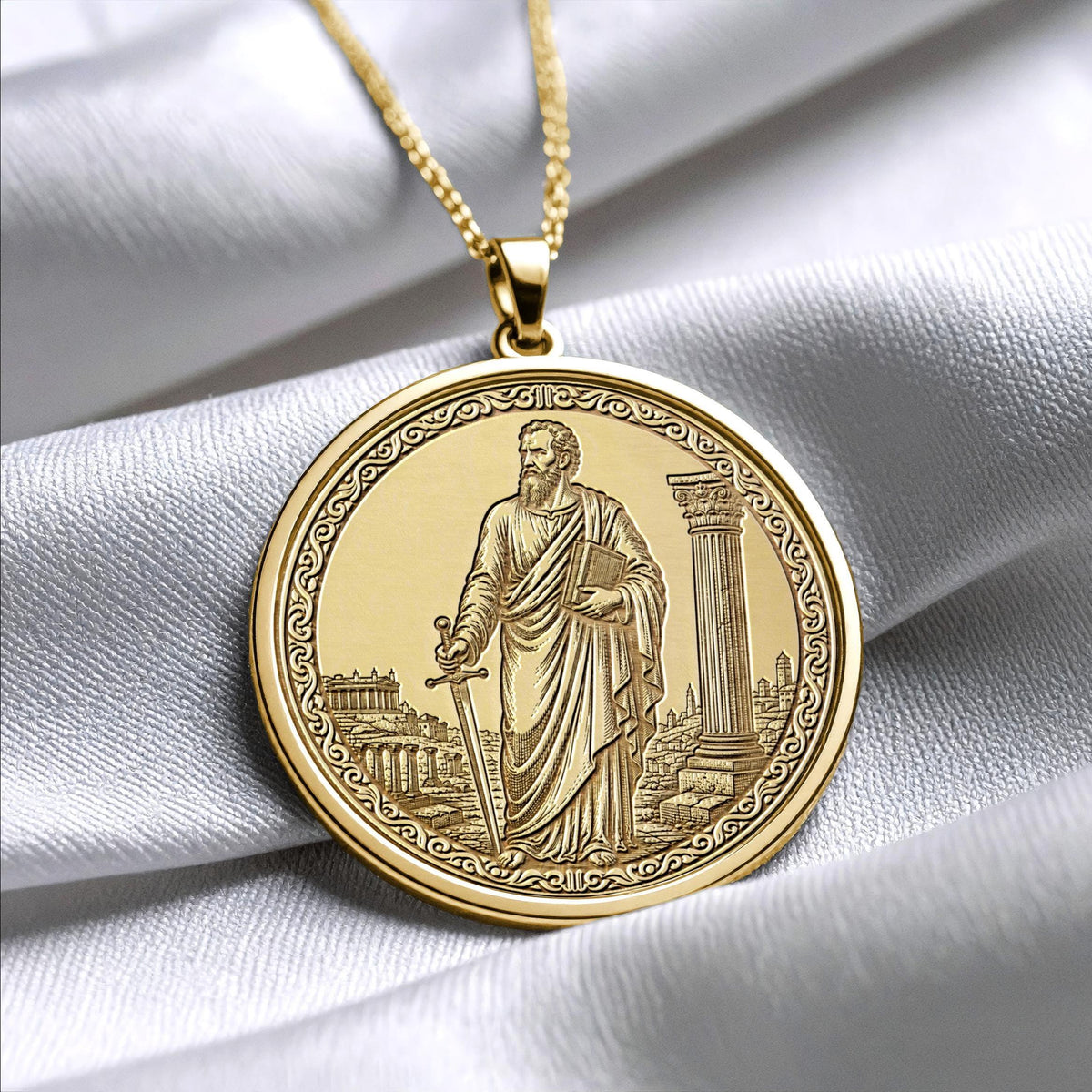 Saint Paul Pendant Necklace – Devotion, Courage & Divine Purpose