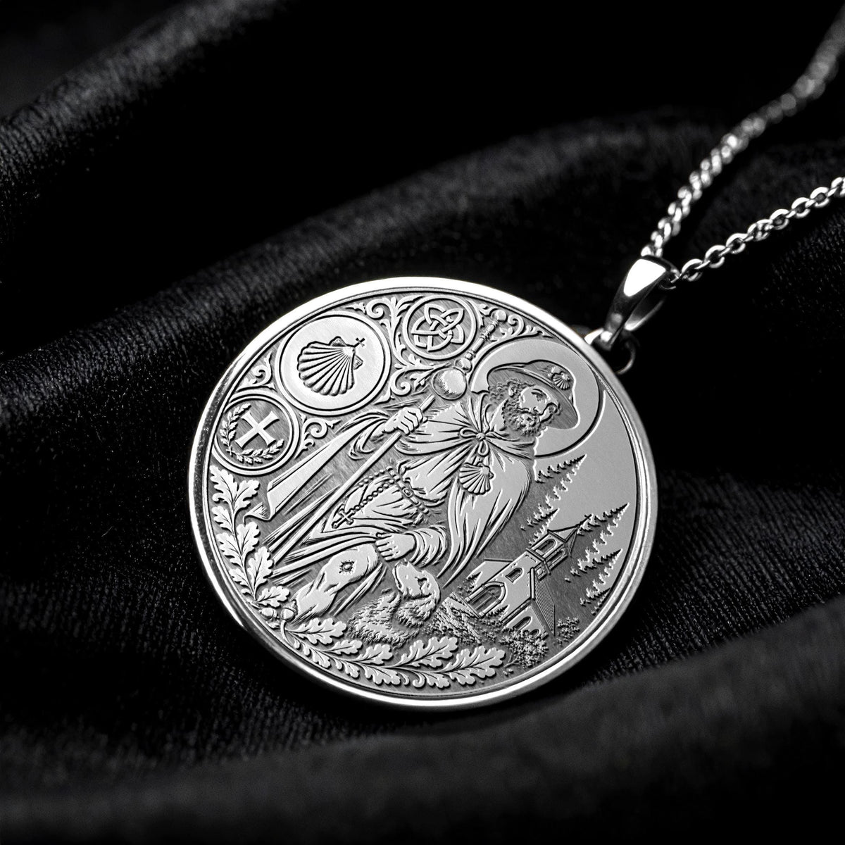 Saint Roch Necklace – Protection, Healing & Sacred Faith