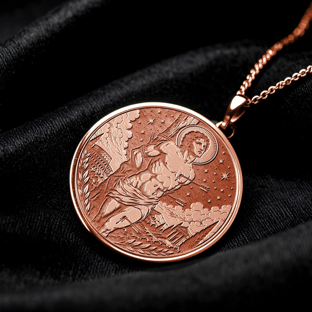 Saint Sebastian Necklace – Strength, Faith & Fearless Spirit