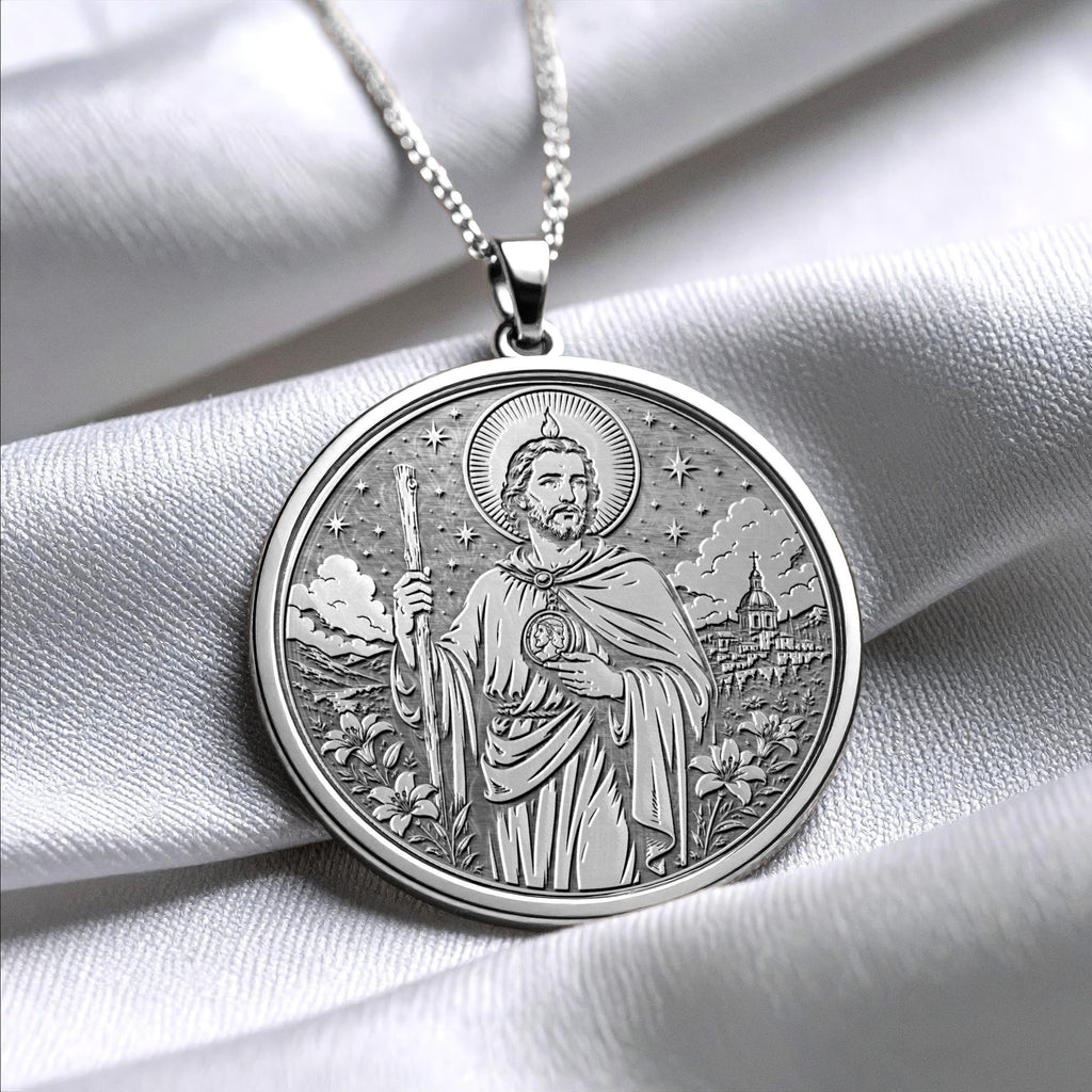 Saint Jude Pendant Necklace – Faith, Miracles & Endless Hope