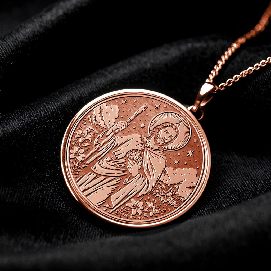 Saint Jude Pendant Necklace – Faith, Miracles & Endless Hope