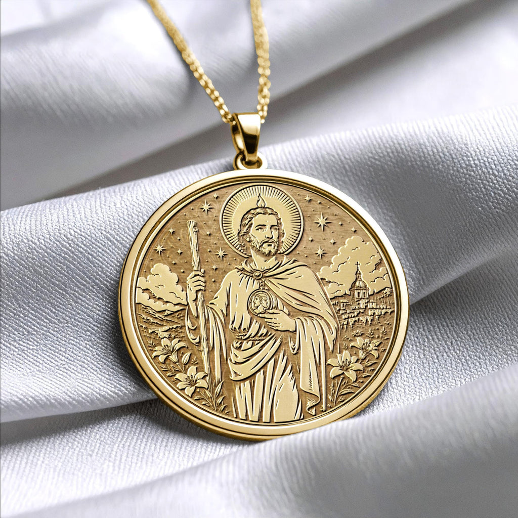 Saint Jude Pendant Necklace – Faith, Miracles & Endless Hope