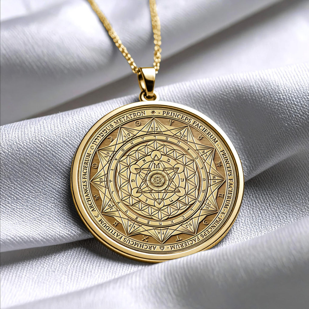 Metatron Sigil Pendant Necklace – Sacred Geometry, Protection & Divine Wisdom