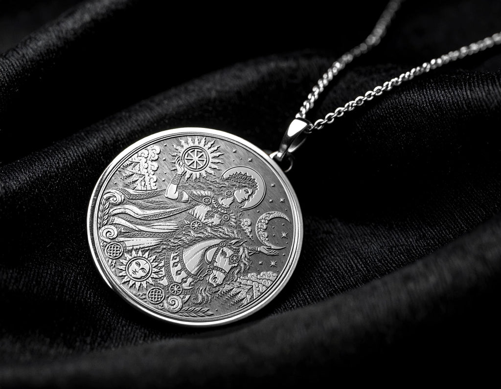 Khors Pendant Necklace – Sun, Prosperity & Slavic Divine Light