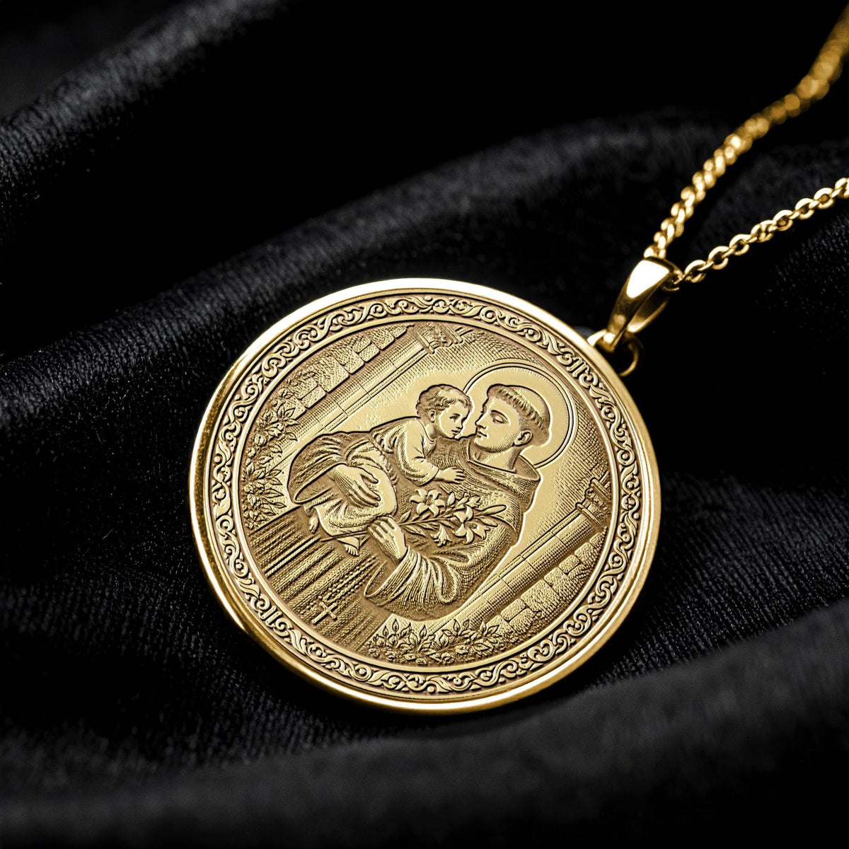Saint Anthony Pendant Necklace – Guidance, Hope & Faithful Protection