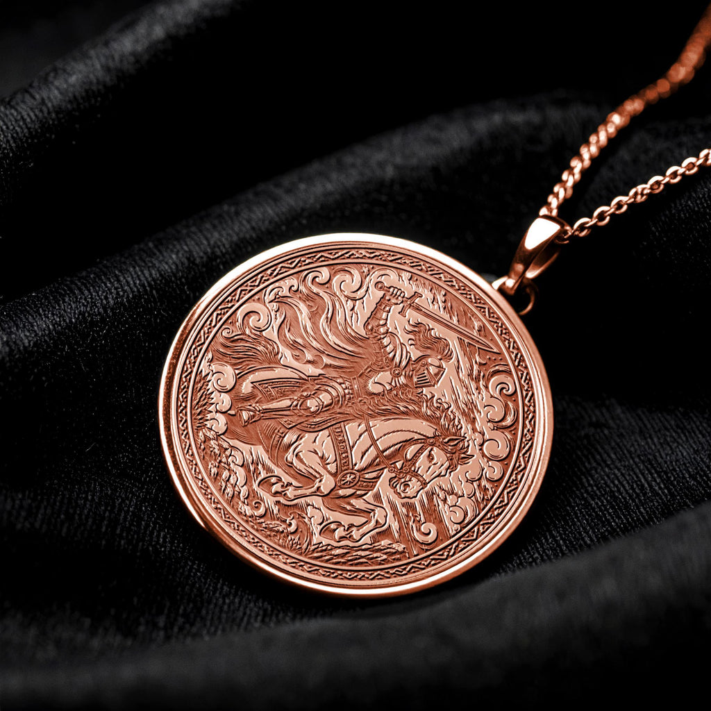 Knight of Swords Tarot Pendant Necklace – Ambition, Determination & Fearless Action