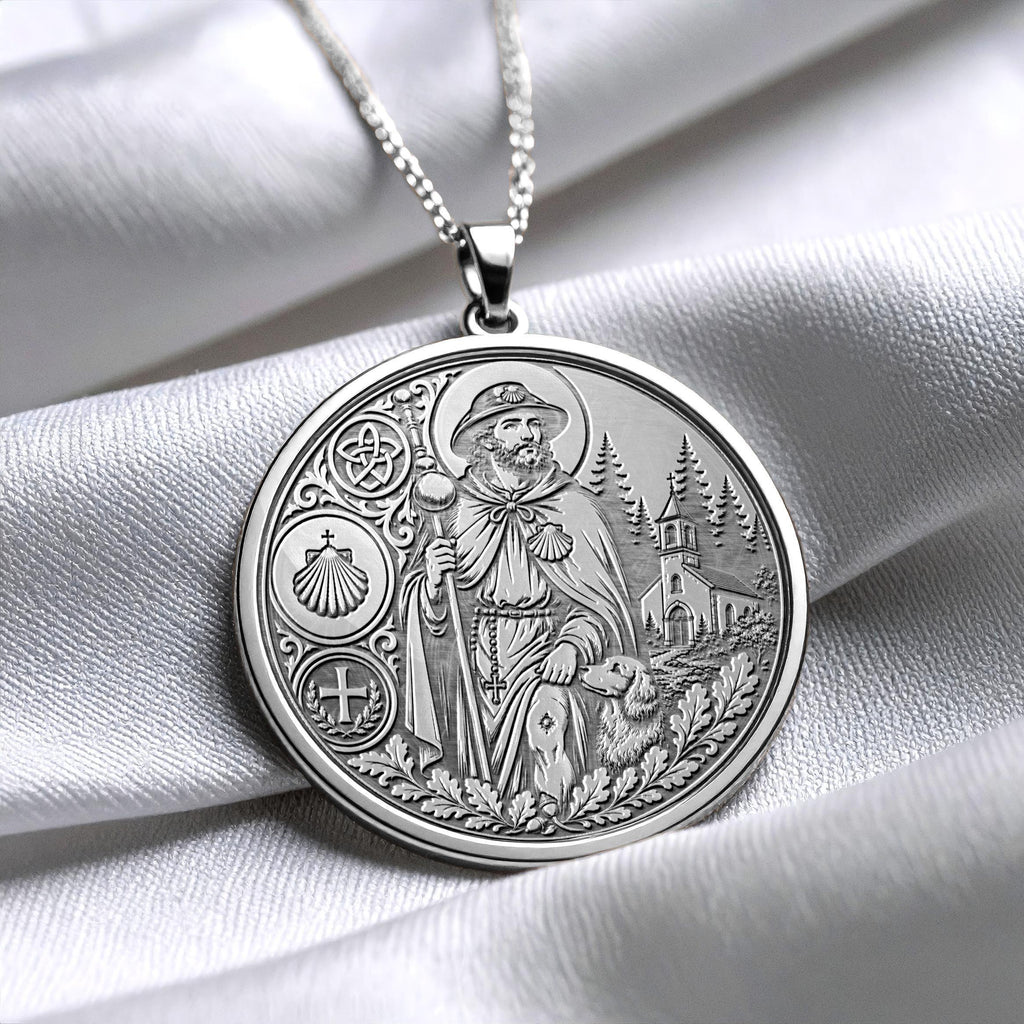 Saint Roch Necklace – Protection, Healing & Sacred Faith