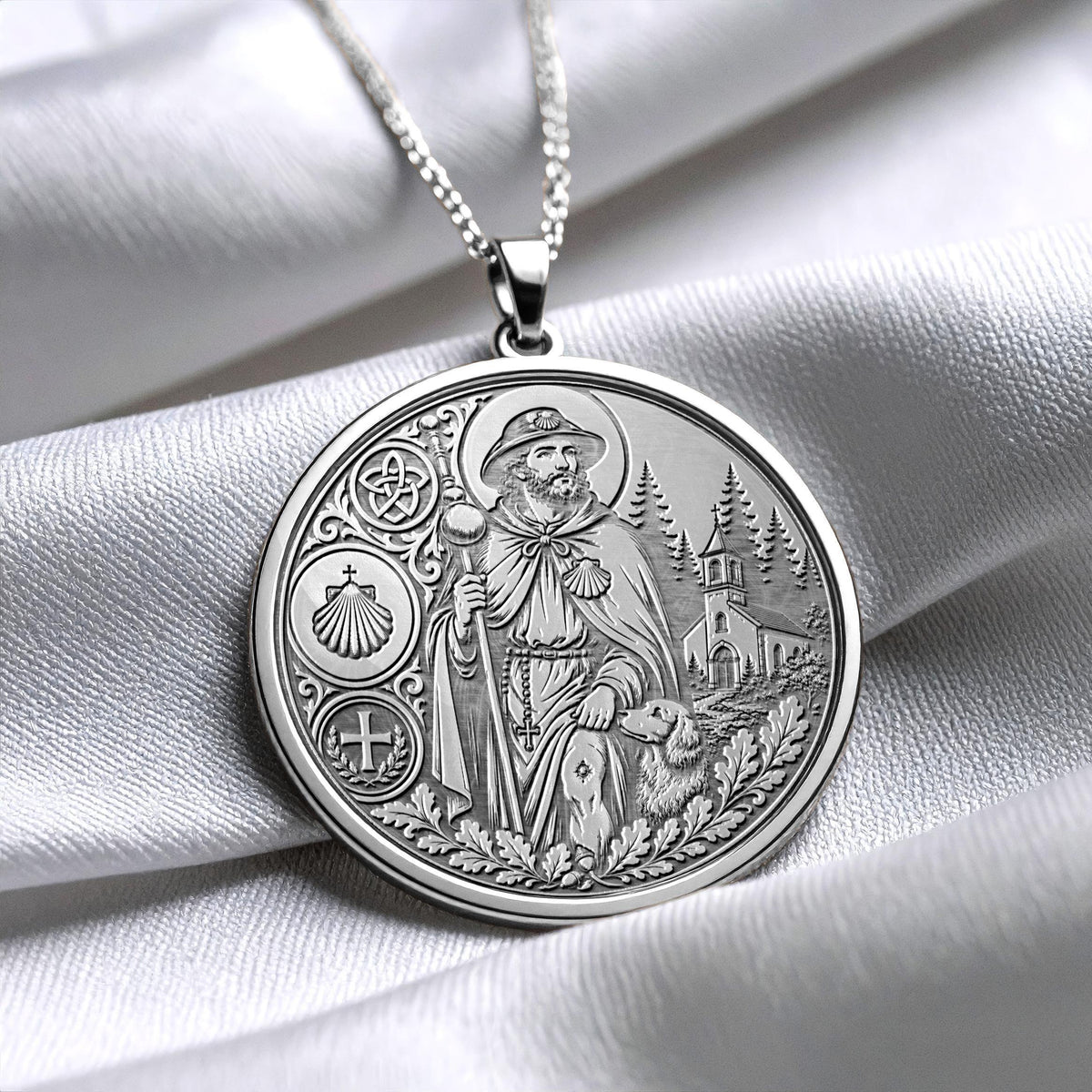 Saint Roch Necklace – Protection, Healing & Sacred Faith
