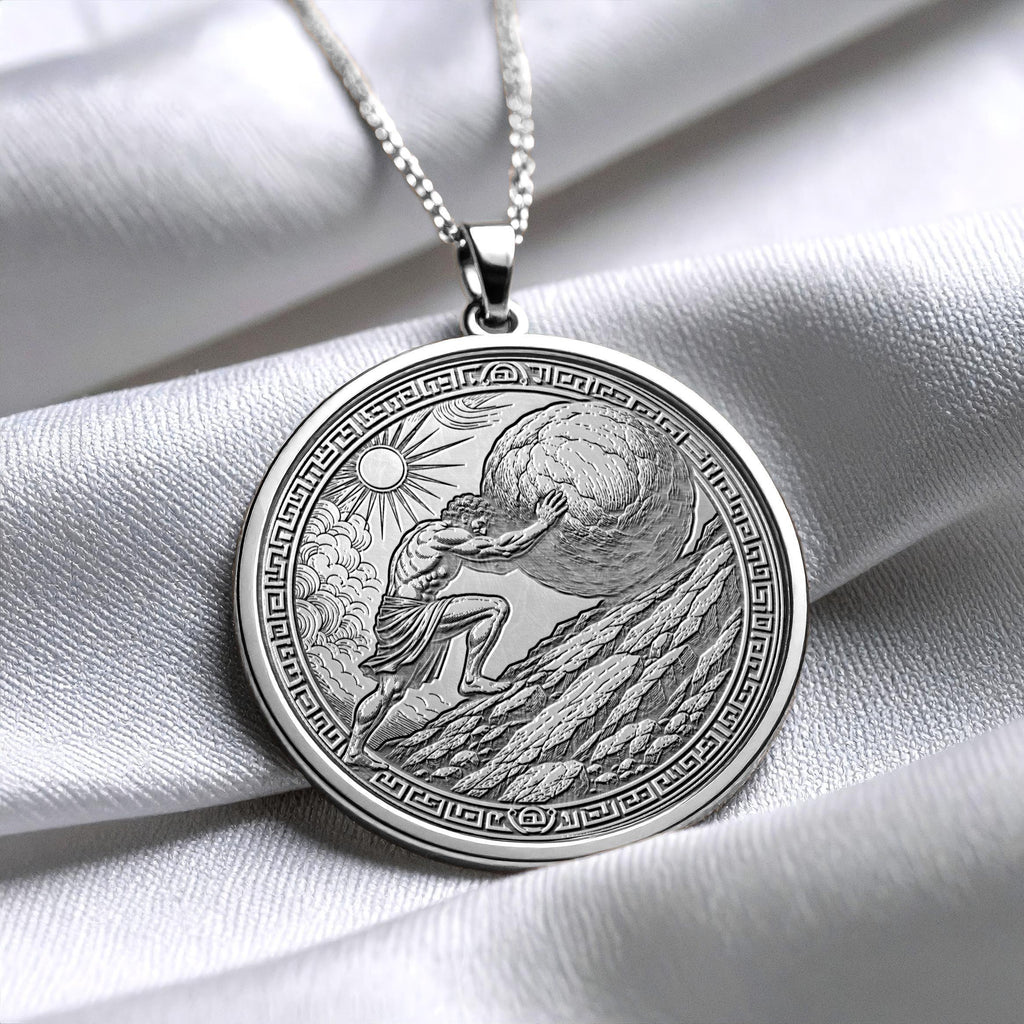 Sisyphus Pendant Necklace – Resilience, Perseverance & Human Strength