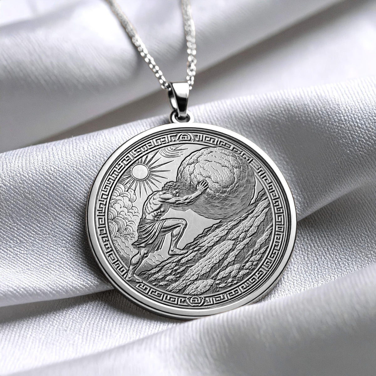 Sisyphus Pendant Necklace – Resilience, Perseverance & Human Strength