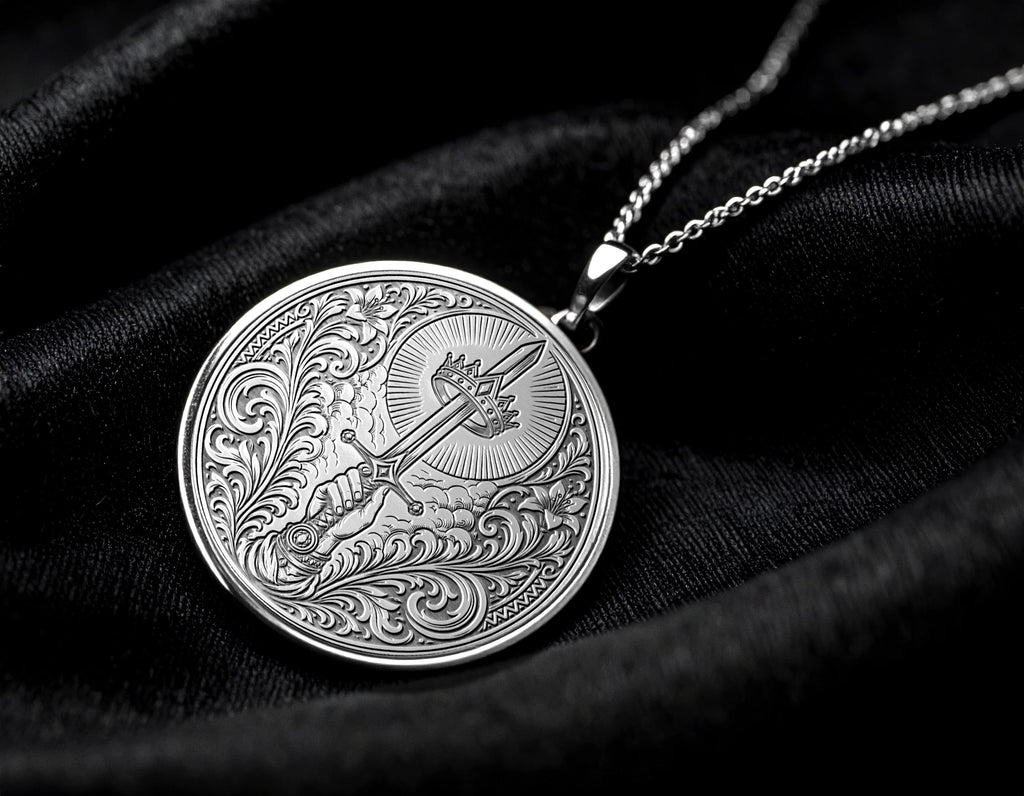 Ace of Swords Pendant Necklace – Truth, Clarity & New Beginnings