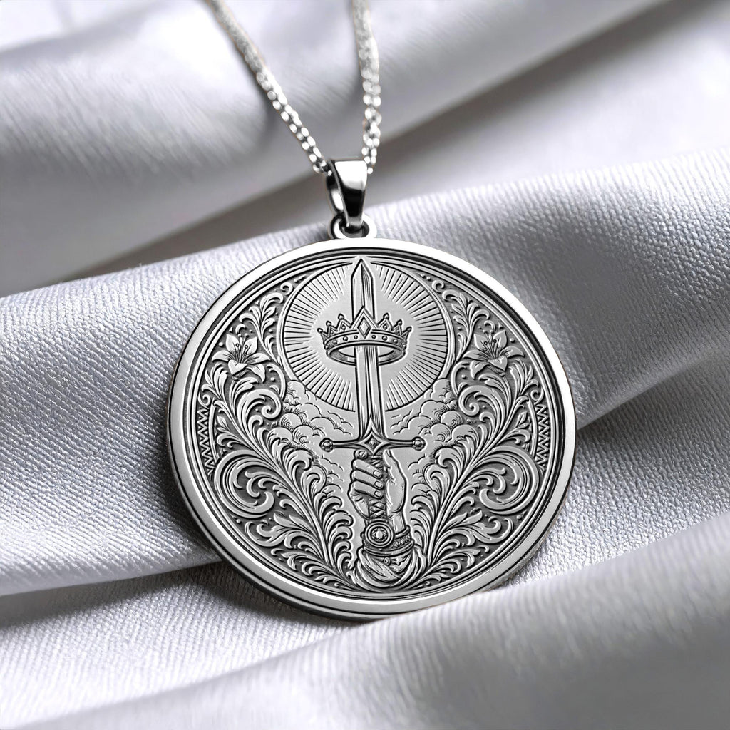 Ace of Swords Pendant Necklace – Truth, Clarity & New Beginnings