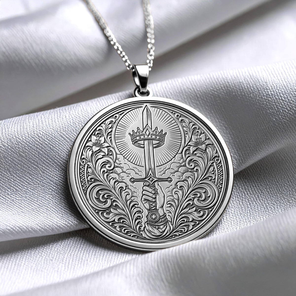 Ace of Swords Pendant Necklace – Truth, Clarity & New Beginnings