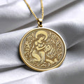 Strength Tarot Card Pendant Necklace – Courage, Resilience & Inner Power