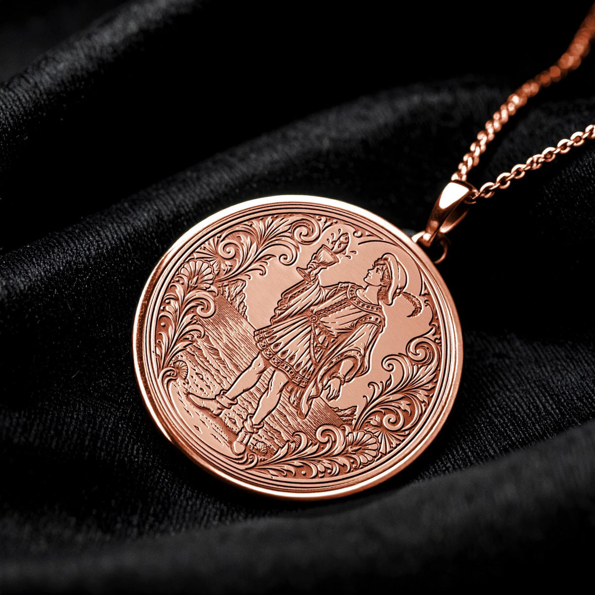 Page of Cups Tarot Necklace – Intuition, Creativity & New Emotional Beginnings